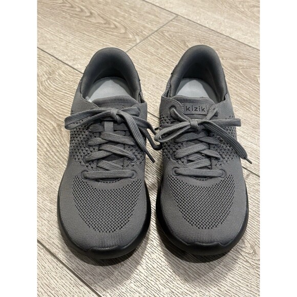 Kizik Lima Mens 5 Hands Free Slip On Graphite Grey Black Sneakers Shoes - Picture 2 of 8